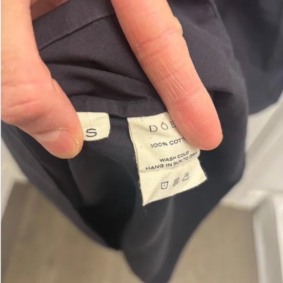 DOEN-Square Neck Poplin Dress (Sz Small) - Picture 4 of 7